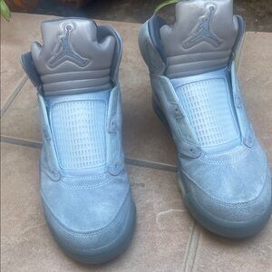 Jordan Kids Sneakers in Sky Blue and Silver